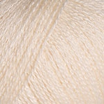 SILKY WOOL, 35% иск.шелк 65% мериносовая шерсть, 25г/190м (330 молочный)