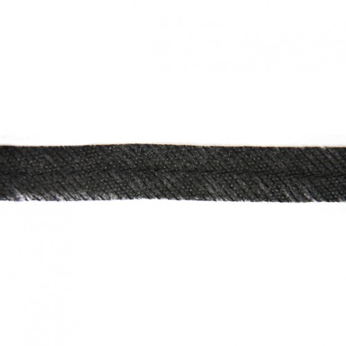 Лента нитепрош. по косой, прошитая по центру 55Z-WK 15мм уп.50 м.(чёрный)