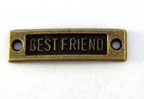 6533 Подвес металл "BEST FRIEND" 10*35мм, (6)