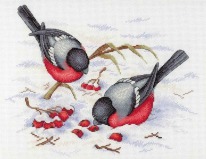 639- НВ Зимние ягоды Набор для вышивания нитками